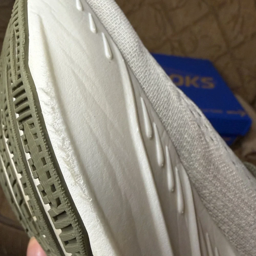 Brooks Men's Glycerin Max Running Shoes, Grey/Dusty Olive/Tea, US Size 8 - Picture 10 of 10